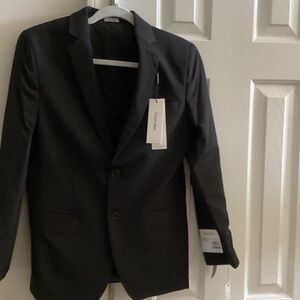 Children’s Calvin Klein Men's Elegant Black Sport Coat, 16 slim fit